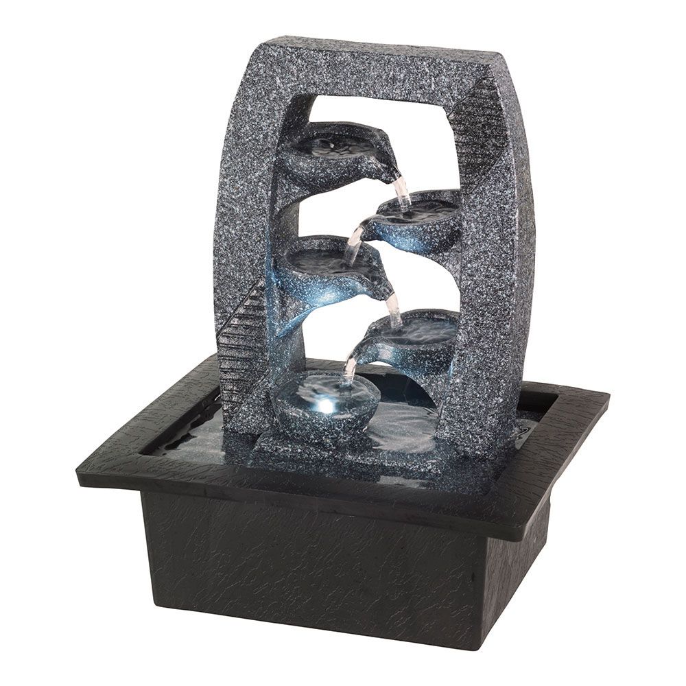 Fonte de poliresina para uso interno e externo, diversos modelos, 21,5 x 18,5 x 25 cm