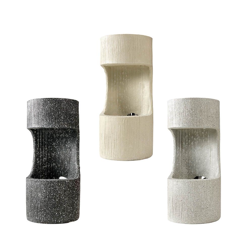 Fonte cilíndrica para uso interno e externo, classificação ip44, cores sortidas, ø16 x 35 cm