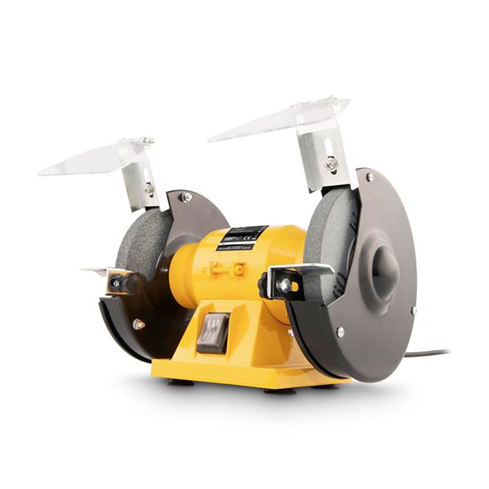 Esmeriladora de bancada + 2 rodas abrasivas de ø150 mm, 150 w com cabo 2 m