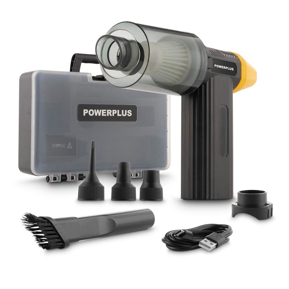 Mini soprador / aspirador 8 v com acessórios