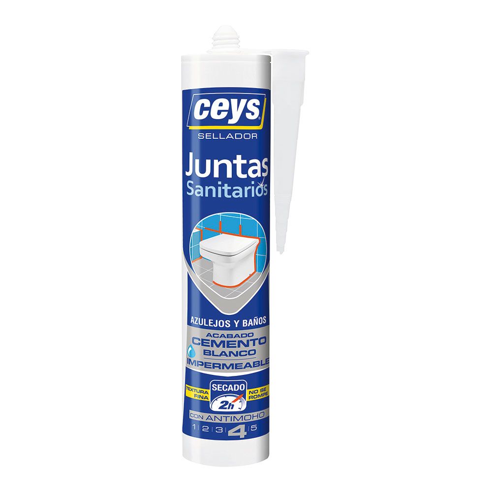 Vedante de juntas sanitárias stop mofo, branco mate, 290 ml