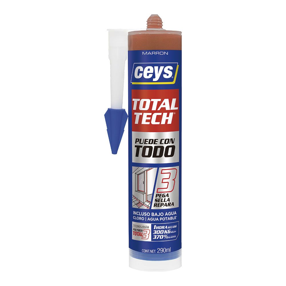 Adesivo selante total tech castanho 290 ml