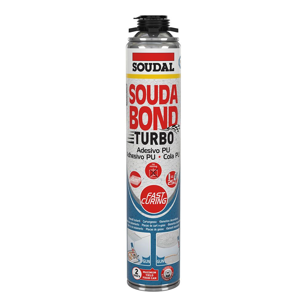 Espuma adesiva soudabon turbo pistola 750 ml