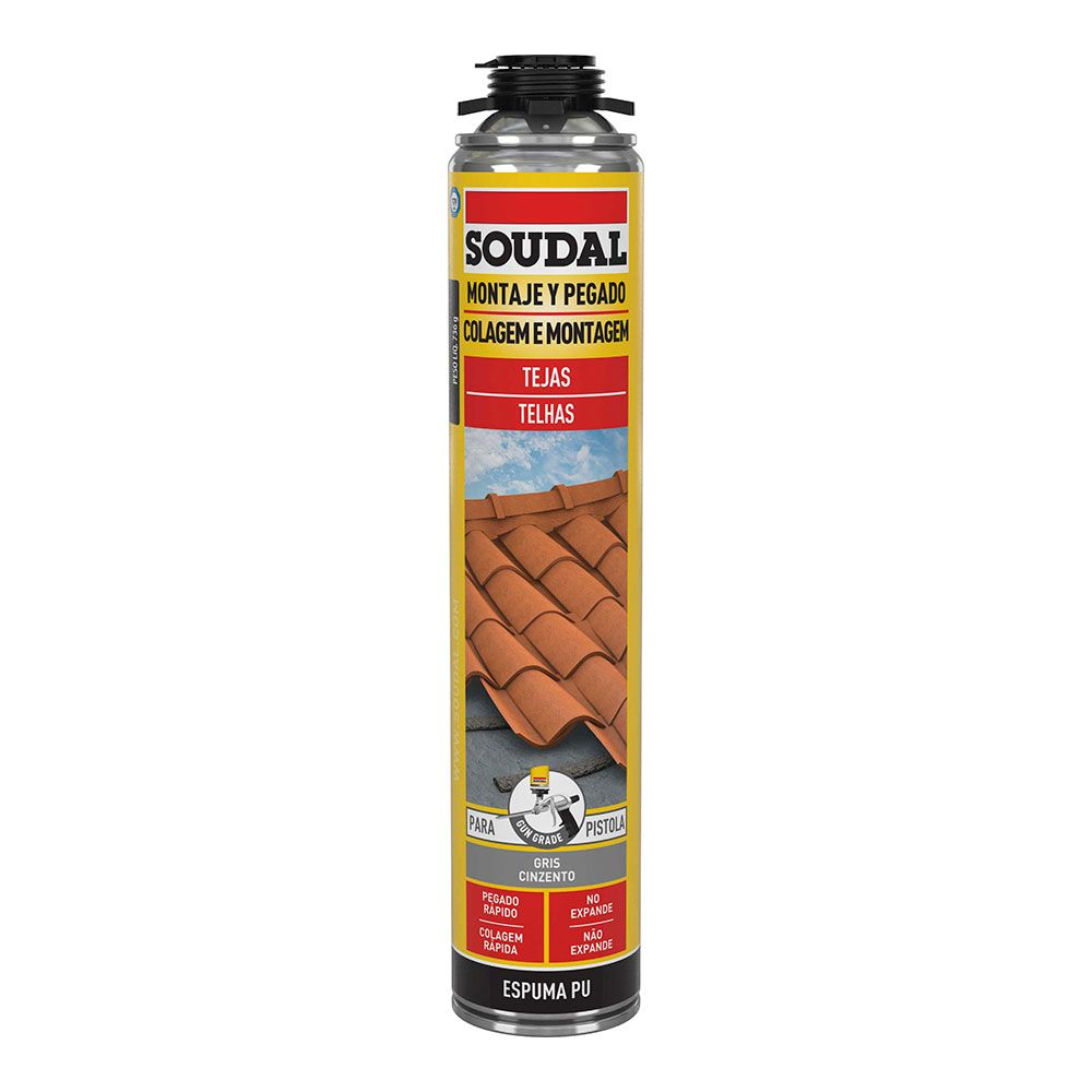 Espuma para telhas pistola cinza 750 ml