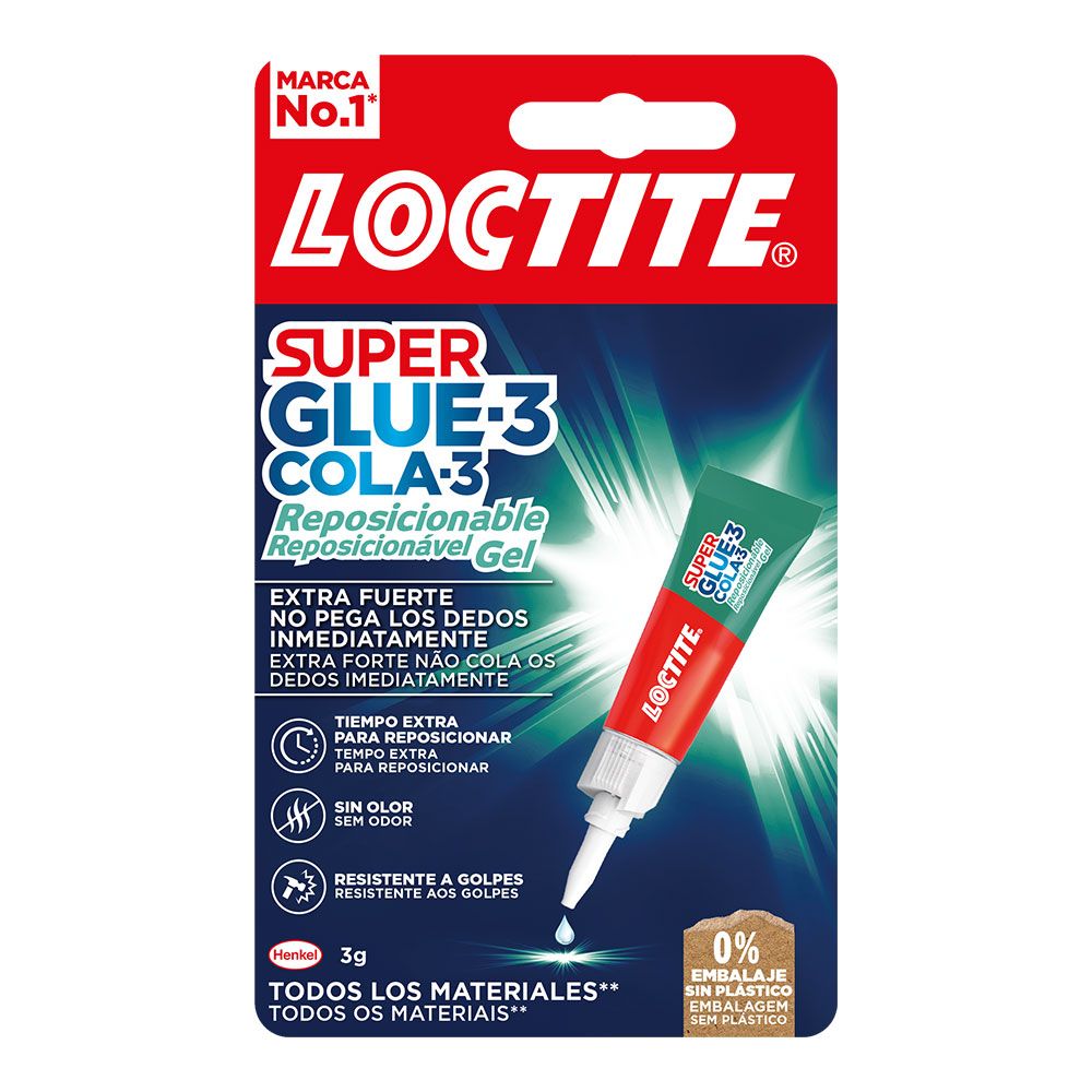 SUPER GLUE-3 GEL REPOSICIONÁVEL 3 g