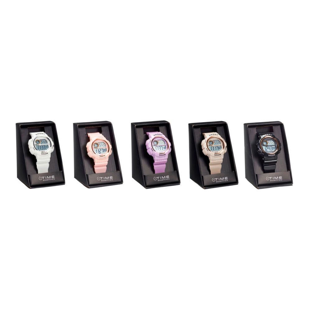 Relógio de mulher com bracelete desportiva digital 5 cores sortidas