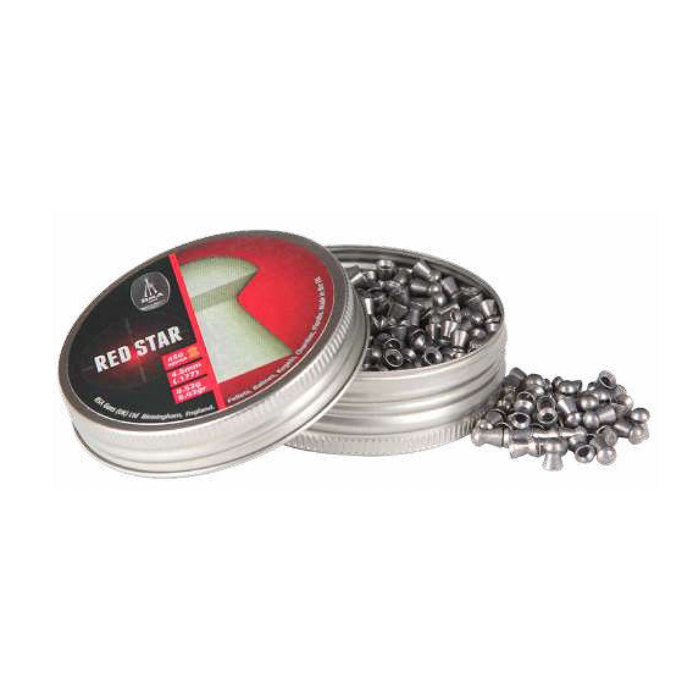 Chumbos red star, calibre 5,5 mm (.22), 1,18 g (18,21 gr), 250 unidades