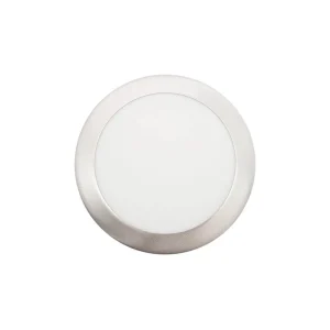 Painel LED 9w 4000k Redondo Níquel