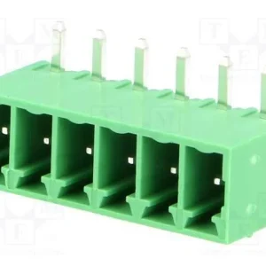 Bloco Terminal Separável, 3,5mm, Faixas: 6, Angul.