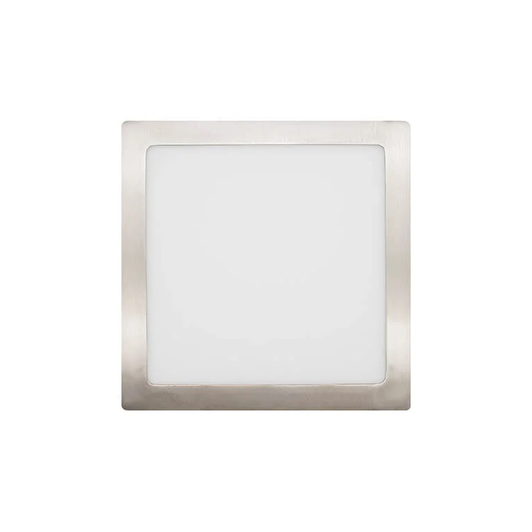 Painel LED 12w 6500k Saliente Quadrado Níquel