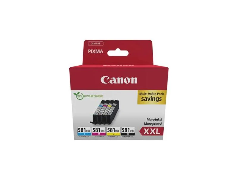 Multipack de Tinteiros Canon Cli-581xxl B/C/M/Y