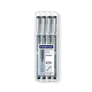 Marcador Staedtler Preto 4 Unidades