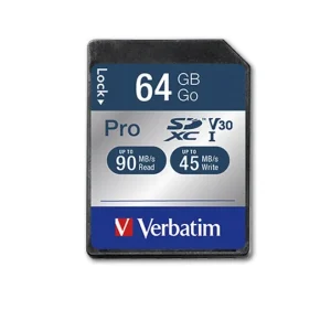 Verbatim Sdxc Cartão Pro 64gb Classe 10 Uhs-I