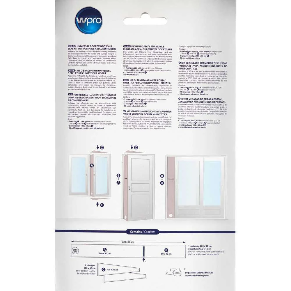 Kit de Vedação de Ar Universal para Porta/Janela .