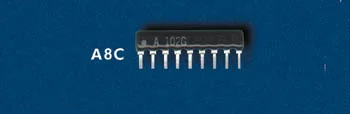 Resist. Array 10k0 (8 Rs + 1 Common)