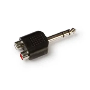 Adaptador Áudio 2 Rca a Jack 63 Mm