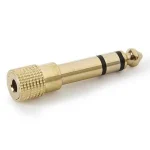 Adaptador de Áudio. Jack 3,5 Mm Estéreo Fêmea a Ja