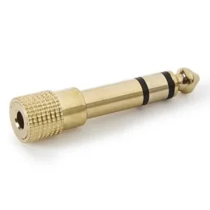 Adaptador de Áudio. Jack 3,5 Mm Estéreo Fêmea a Ja