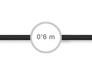 Cabo Jack 3,5mm Macho - Jack 3,5mm Macho 90° 60cm.