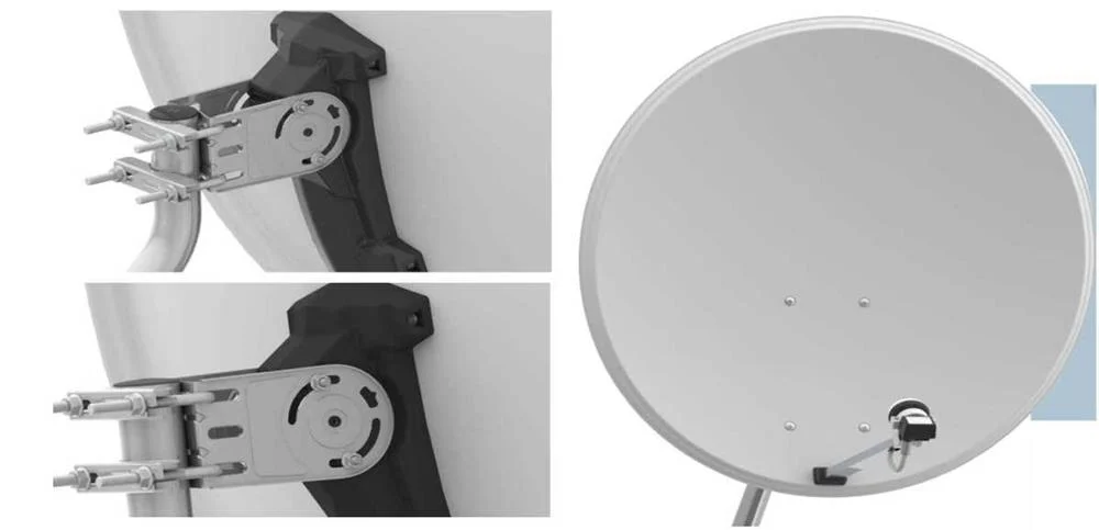 Antena Parab. Aluminio 80pb 2 Grampos