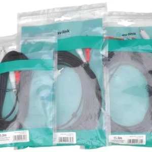 Cabo 2x Rca para 2x Rca Preto 5.0m