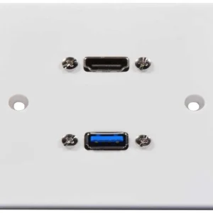 Placa de Parede Multimédia com Entradas Hdmi 8k e Usb3.0
