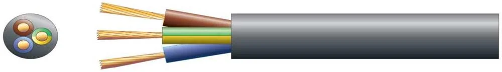 Pvc de Rede Redonda com 3 Núcleos, 3 X 32/0,2 Mm,.