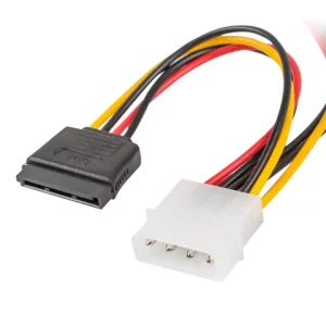 Cabo Adaptador Alimentação Molex Macho P/ 2x Sata.