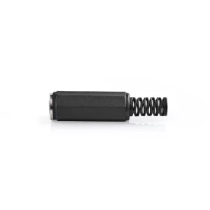 Ficha Jack 3.5mm Femea Preto