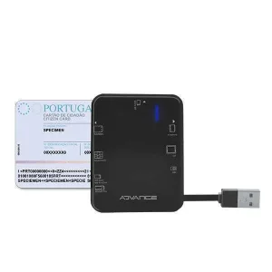 Advance Leitor de Cc e Multi Cartões Preto