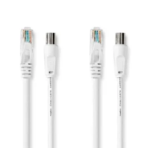 Nedis Csgl4500wt15 Cabo Coaxial 1,5 M Iec Branco