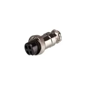 Ficha Micro 4 Pinos Femea com Rosca
