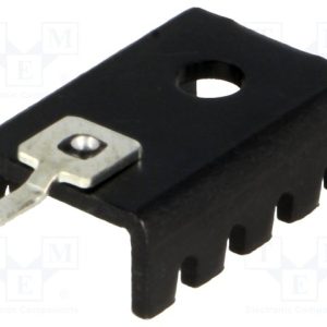 Dissipador Prensado em U To202 To220 Preto