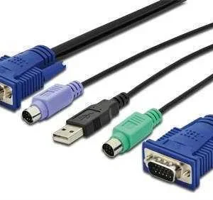 Digitus Ds-19232, 3 M, Ps/2, Ps/2, Vga, Multicor,.