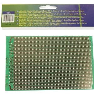 ECL PLACA CIRC.IMPRESSO PERFURADA,LINHAS 100X160mm