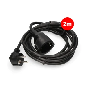 Cabo de Extensão Macho - Fêmea 2m Preto