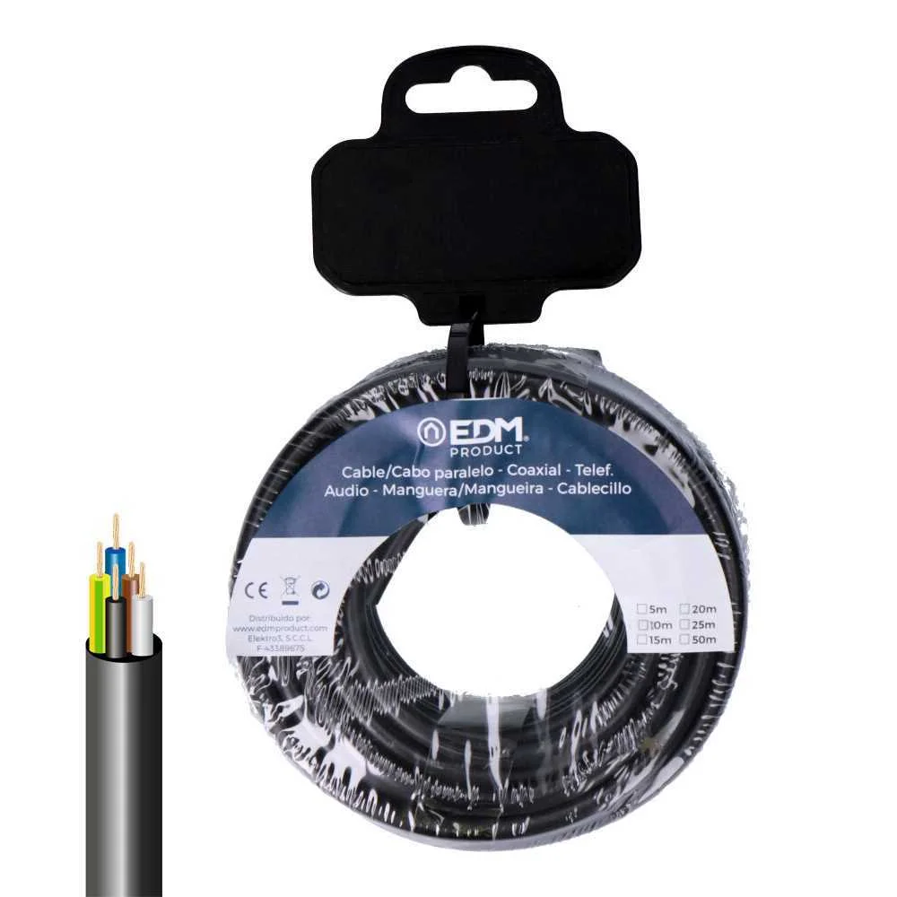Mangueira Tubular Vv-K06/1kv 5 G 2,50 Mm2 Preta 5.