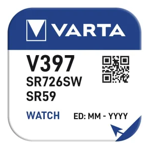 Varta V397 Bateria Descartável Sr59 Óxido de Prat.