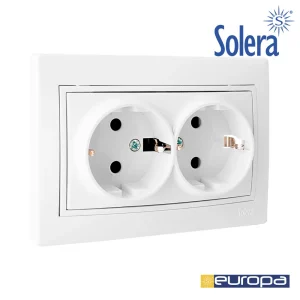 Tomada Dupla 2p+T com Obturador 16a 250v Solera