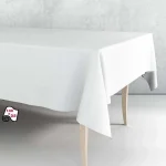 Rolo Toalha de Mesa Pvc Branco Liso 140cm X 25m E.