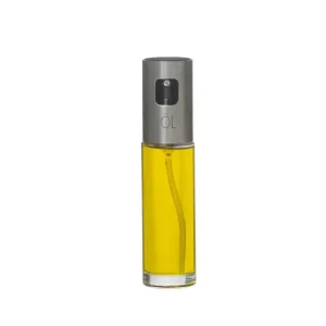 Recipiente de Óleo Spray Cristal / Aço Inoxidável.