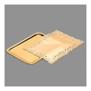 Bandeja Retangular com Toalhinhas 25x34 Cm