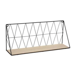 Prateleira Preta Fury - 48x20x12cm