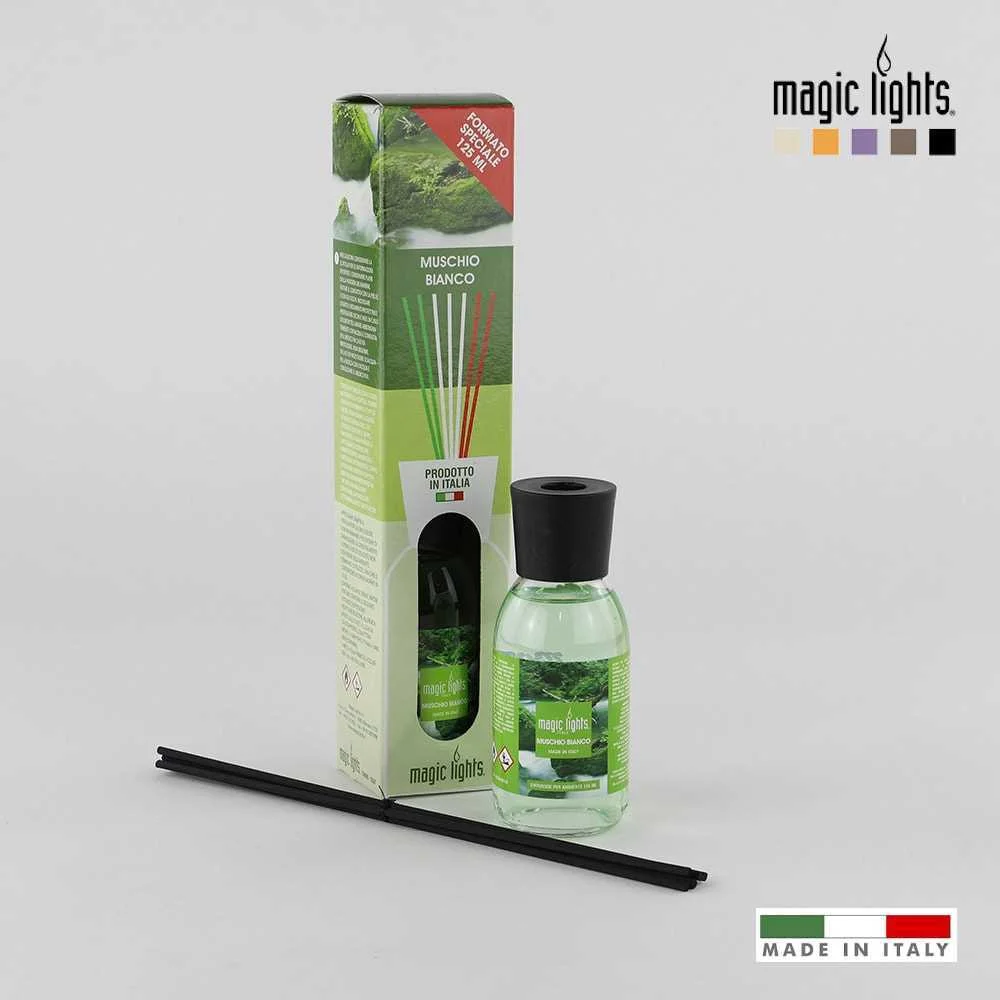 Difusor Aroma Mikado Musk Blanco 125ml. Magic Ligh