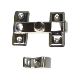 Tranqueta Aldrava Reversivel 8cm Aço Inox