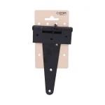 Dobradiça T 150x90mm Hº Epóxi Preto em Cartão Sus.