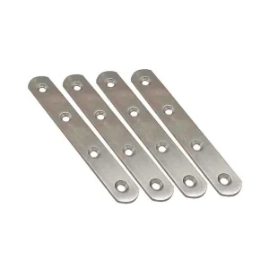 Placa Reta para Uniao Plc14 Aco Inoxidavel 100 .