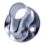 Escudo Ez Roscado. Acabamento Cromado. 42x26mm. .