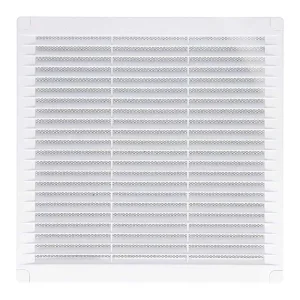 Grelha de Ventilação Quadrada com Plugues e Mosqu.
