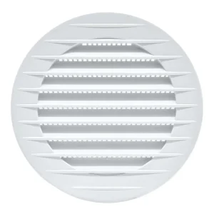 Grelha de Ventilação Redonda com Inserção, Abs, C.